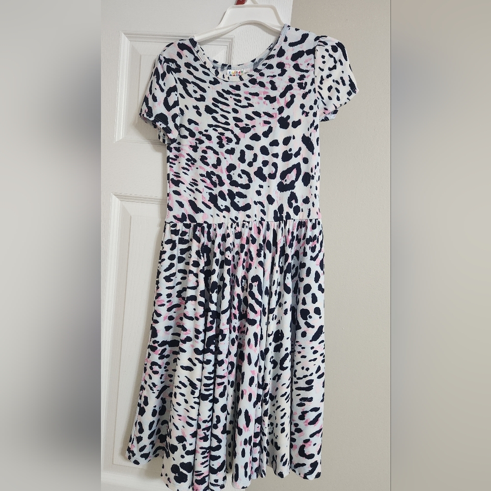Stylish Leopard Print Kids Dress
